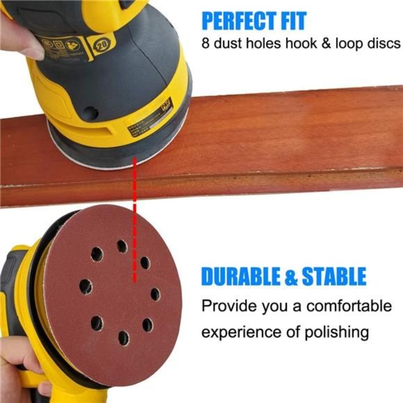 2-PC Replacement Hook and Loop Sander Pad for DeWALT DW421 DW423 D26453 D26451 - Picture 3 of 5